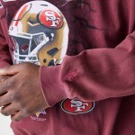 New Era Pánská mikina San Francisco 49ers NFL Washed Oversized Crew Neck Sweater Velikost: XL