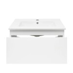 Koupelnová skříňka s umyvadlem SAT B-WAY 59x30x45 cm bílá lesk BWAY60WU4 BWAY60WU4
