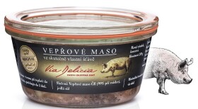 Via Delicia - vepřové maso ve skutečně vlastní šťávě 210g