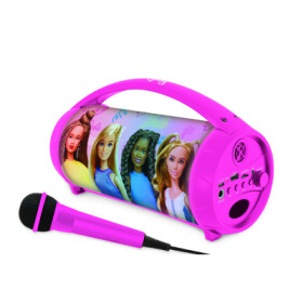 Lexibook bluetooth reproduktor Barbie s mikrofonem svítící