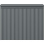 MEXEN/S - Rivel koupelnová skříňka pod umyvadlo 60 cm s deskou, 1 šuplík, reliéf , grafit mat 91A20-06047-1-BFC66