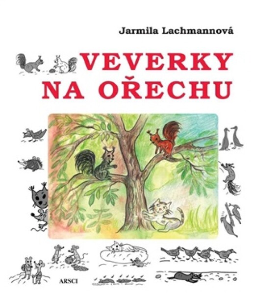 Veverky na ořechu