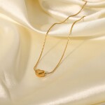 ELENYS Pure Heart – pozlacený náhrdelník 18K žluté zlato Délka náhrdelníku: 40+5 cm / max. 45 cm