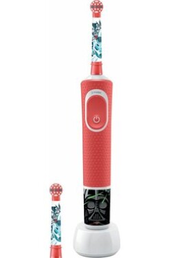 Oral-B Vitality D100 Kids Star Wars červená / elektrický zubní kartáček / nabíjecí stojánek / od 3 let (D100.423.2.K)