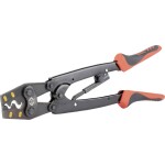 KNIPEX - kleště lisovací - 230mm - čtyřtrnové, stočené kontakty Harting; Ilme; Phoenix; Amphenol; Walther; HTS;Contact; Weidmüller 0.14-6mm², v plastovém kufříku s pěnovou vložkou (975265)