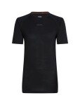 Dámské merino tričko s krátkým rukávem ICEBREAKER Wmns 125 ZoneKnit SS Crewe, Black velikost: M