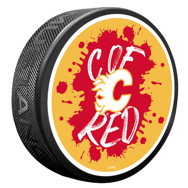 Mustang Puk Calgary Flames NHL Slogan