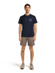 Pánské merino triko s krátkým rukávem ICEBREAKER Mens 150 Tech Lite SS Tee Peaceful Pass, Midnight Navy velikost: L