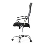 Kancelářská židle, houpací mechanismus, šedá síťovina, KA-E305 GREY