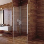 MEREO - Sprchové dveře, Lima, dvoukřídlé, lítací, 120x190 cm, chrom ALU, sklo Čiré CK80553K