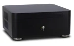 Inter-Tech A80S černá / Skříň / Mini ITX / hliníková / zdroj 60 W / 2x USB 3.0 (88881303)