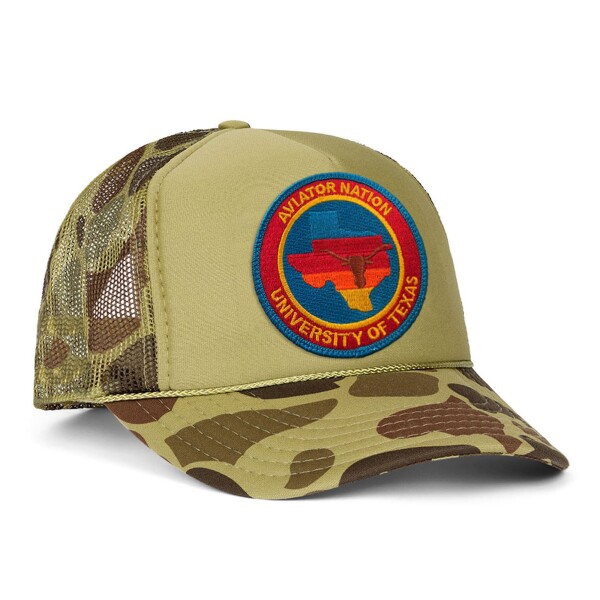 Aviator Nation Pánská kšiltovka Texas Longhorns NCAA Vintage Low Rise Trucker Adjustable