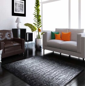 DumDekorace Moderní koberec do obýváku v šedé barvě