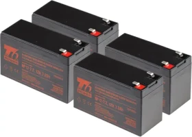 T6 Power RBC8/RBC23/RBC25/RBC31/RBC59 / Baterie pro UPS / 4x 12V 7,2Ah / pro APC Smart-UPS (T6APC0019)
