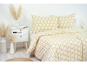 Stanex Ložní povlečení bavlněné Retro béžové (LS250) ROZMĚR: 140x200 cm + polštář (90x70 cm)