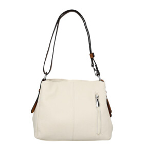Trendy dámská koženková crossbody kabelka Julianna, béžová