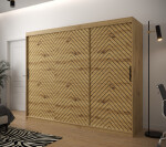 Šatní skříň Abi Jodelka 1 Barva korpusu: Dub artisan, Rozměry: 100 cm, Dveře: Bílá mat