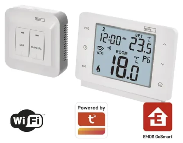 EMOS GoSmart P56211 / Termostat / bezdrátový / programovatelný / Wi-Fi / bílá (2101900001)