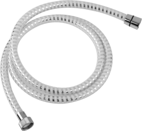 JB Sanitary Sprchová hadice 150 cm, bílá - chrom HS 04