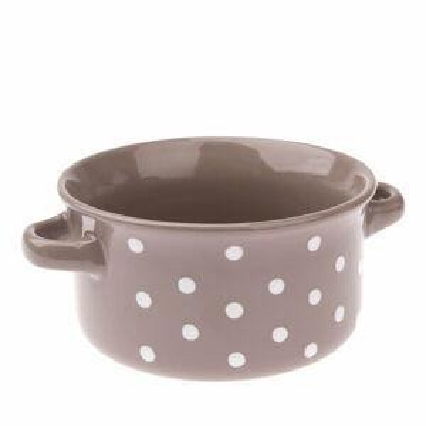 Keramická mísa s puntíky 560ml/Šedá, 1. vydání