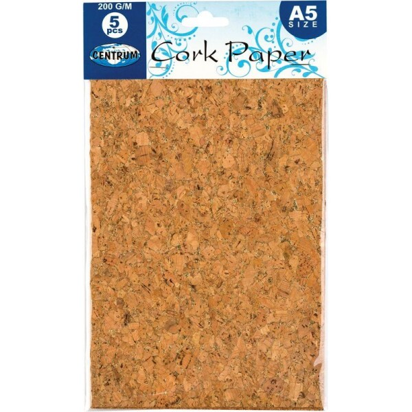Centrum Centrum, 80313, sada korkových papírů, A5, 5 ks