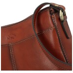 Luxusní dámská kožená crossbody kabelka Katana Arletta, hnědá