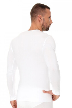 Pánské tričko 1120 white - BRUBECK Barva: Bílá, Velikost: L