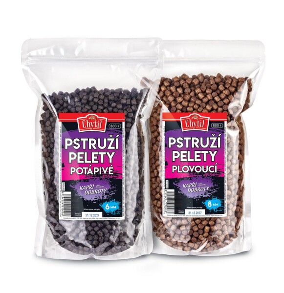 Chytil Pstruží pelety 800g - Plovoucí 8mm,Chytil Pstruží pelety 800g - Plovoucí 8mm
