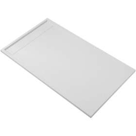 CERANO Sprchová vanička obdélníková Lugo - SMC/minerální kompozit - bílá matná - 100x90x3 cm