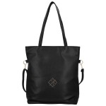 Elegantní dámská koženková kabelka na rameno Trixie, černá