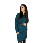 HOSH Pletené šaty ELLIS s páskem Barva: Bílá