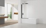 Vanová zástěna SAT 150x80 cm černá SATVZUNIKCT80 SATVZUNIKCT80