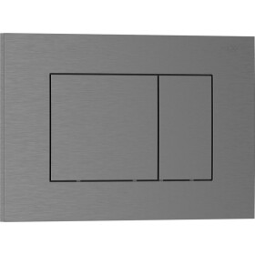 MEXEN - Tex 02 splachovací tlačítko, grafit kartáčovaná 6102-12