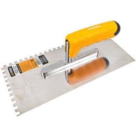 Hladítko nerez, zub 6 mm, 280 x 130 mm, gumová rukojeť, ENPRO