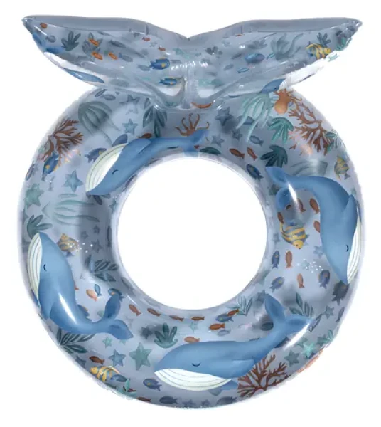 Little Dutch Nafukovací kruh Ocean World modrá / průměr 91 cm / od 3 let (2016391LD)