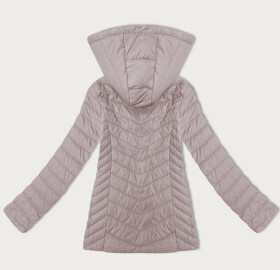 Lehká dámská bunda ve špinavě růžové barvě s odepínací kapucí J Style (16M9230-51) odstíny růžové S (36)