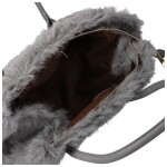 Módní dámská plyšová kabelka do ruky Pelaya, šedá