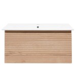 Koupelnová skříňka s umyvadlem Naturel Savona 98x43x44,8 cm dub halifax mat SAVONA100DH SAVONA100DH