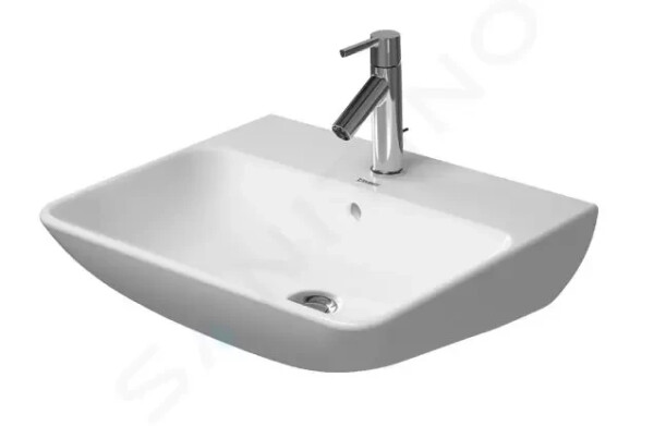 DURAVIT - ME by Starck Umyvadlo 600x460 mm, 1 otvor pro baterii, matná bílá 2335603200