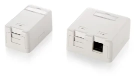 Equip Zásuvka pod omítku 1-Port bílá / Zásuvka pod omítku / Keystone / RJ-45 / nestíněná (125121)