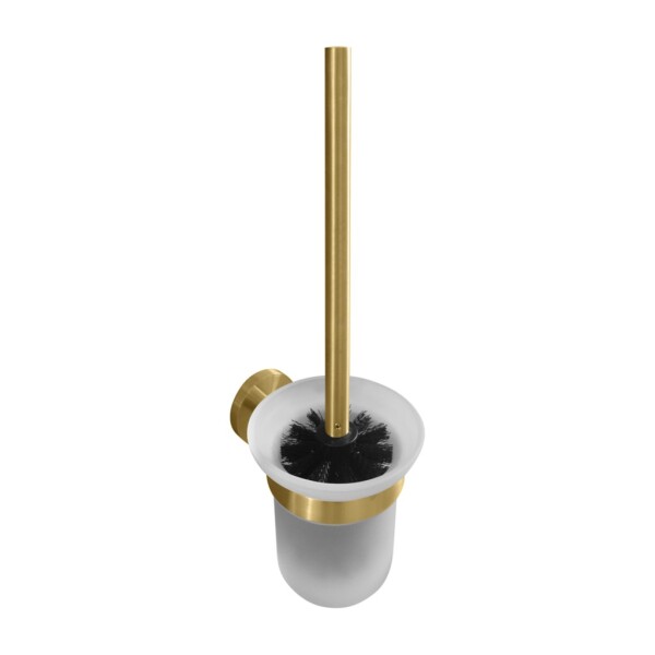 HOPA - WC štetka, miska sklo, 95×360×140 mm - Barva - Zlatá matná KDBE160113017