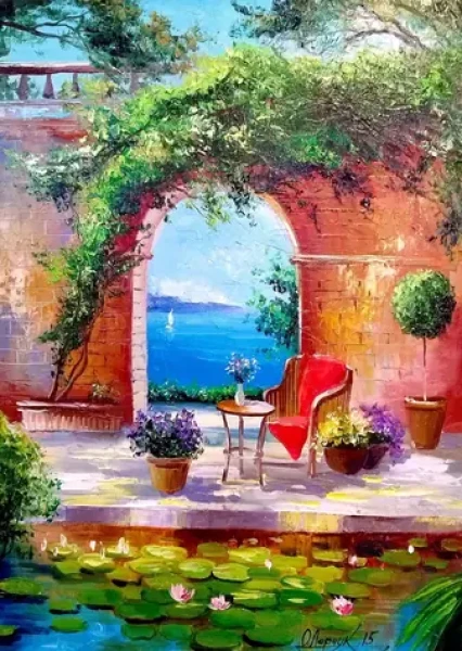 ENJOY Puzzle Pohled na moře skrz oblouk