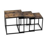 Konferenční stolek 45x45cm, mdf, hnědá, AF-3003 OLW