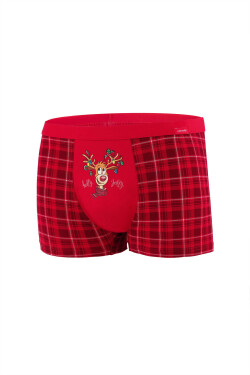 Boxerské šortky Rudolph 2 007/62 Red - Cornette XXL