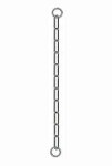 Obojek kovový stahovák dlouhá oka 1-řadý 50cm