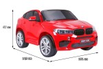 Mamido Elektrické autíčko BMW X6 M dvoumístné XXL červené