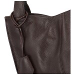 Luxusní kožená kabelka Vera, tmavě hnědá