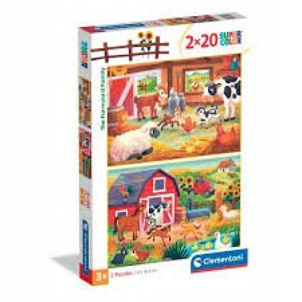 Puzzle Noli The Farmy Ard Family 2x20 dílků