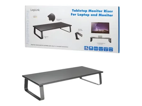 LogiLink BP0065 černá / Podstavec pro monitor / 600 mm / do 20 kg (BP0065)