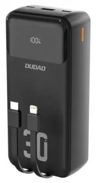 Dudao K15MAX černá / Powerbanka / 30 000 mAh / PD 22,5W (K15MAX-BLACK)
